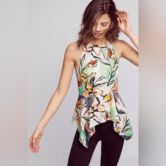 HD in Paris Tops - Anthropologie Tops Hd In Paris Lucille Peplum Top Size 0